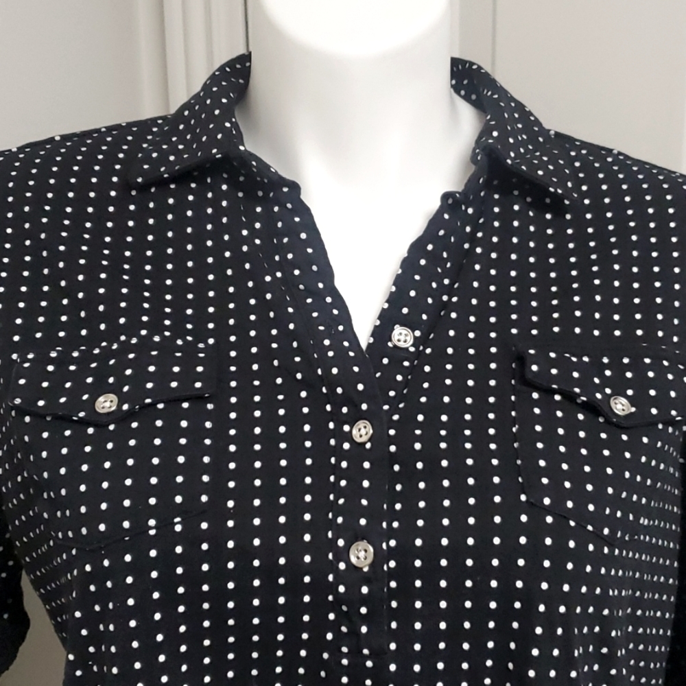 Sara Morgan Knit Polka Dot Top - Picture 2 of 6